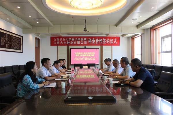 谷子所與山西大豐種業簽署科企合作協議 技術交流與轉讓開啟新篇章